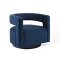 Modway Furniture Spin Cutaway Performance Velvet Swivel Armchair - Midnight Blue EEI-3947-MID